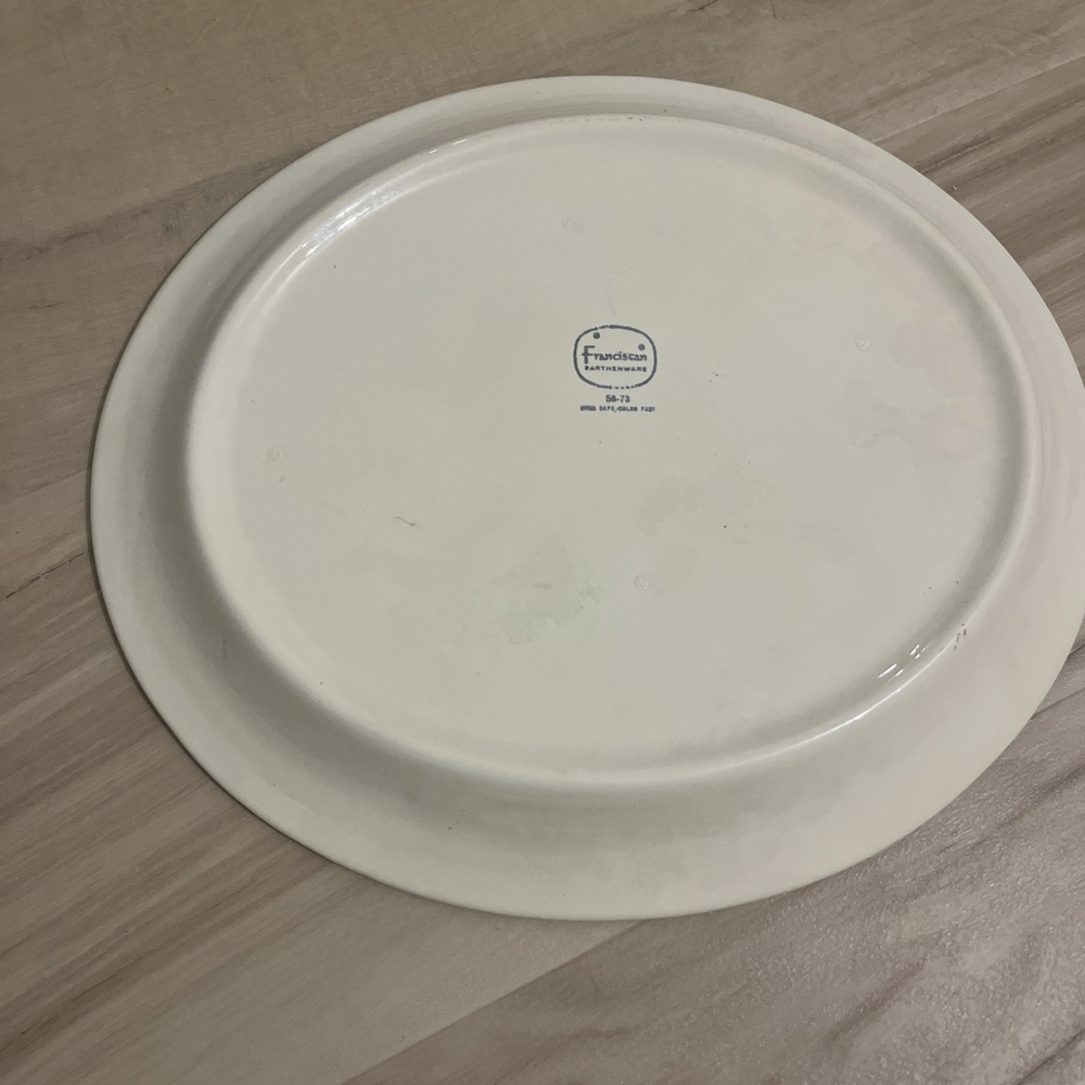Franciscan Earthenware Maypole 14.25" Oval Serving Platter - Picture 7 of 10